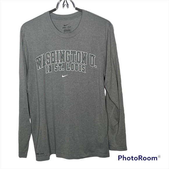 Nike Other - Nike Washington University in St. Louis Long Sleeve Dri-Fit Shirt Heather Grey M